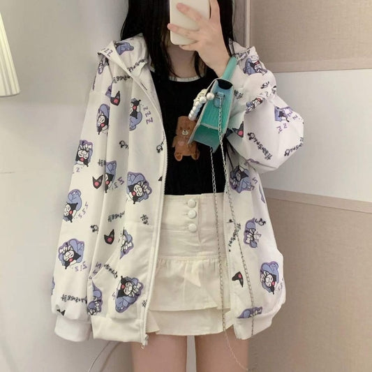Sanriocore Sleepy Kuromi Hoodie