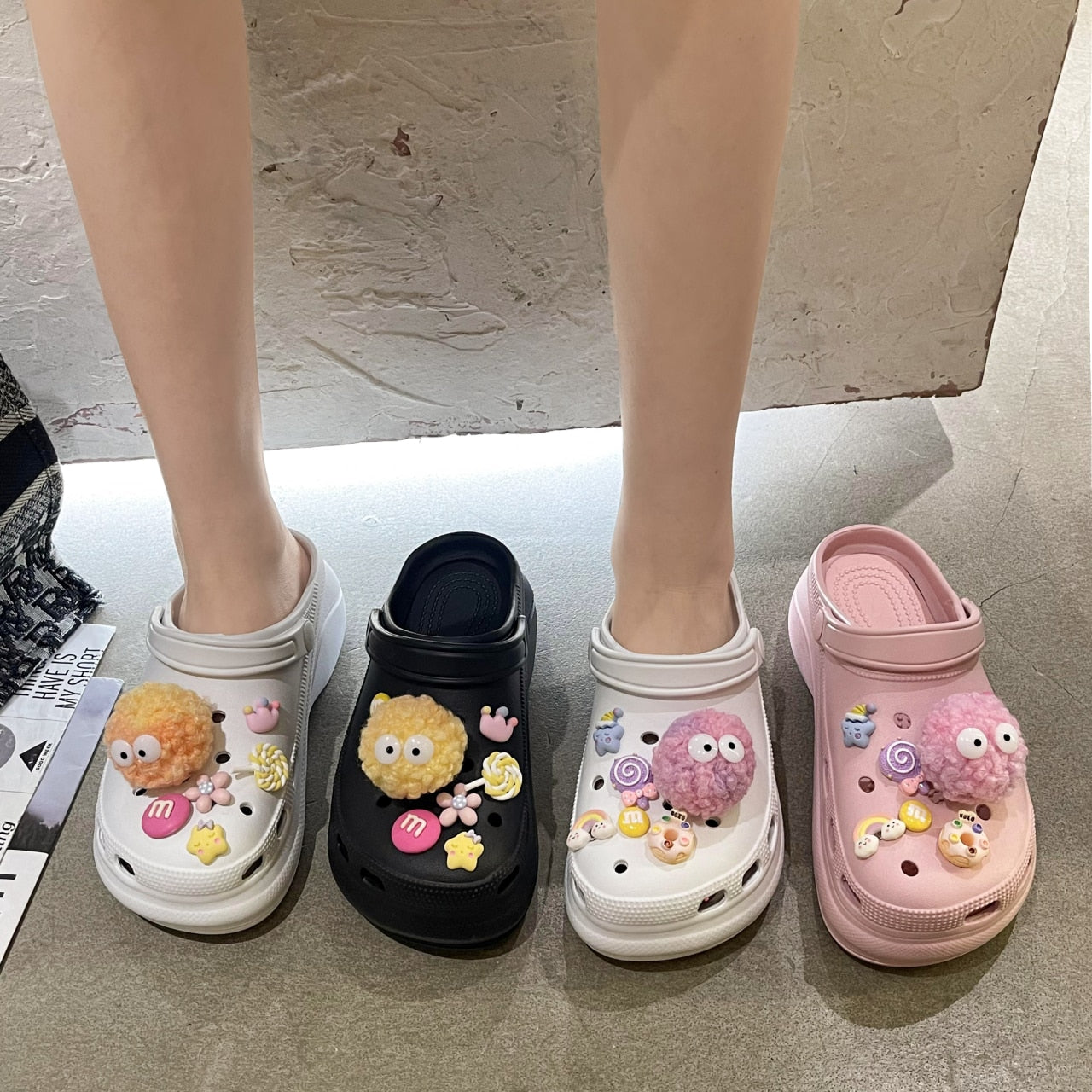 Kawaii Lounge Slippers Cute Charms