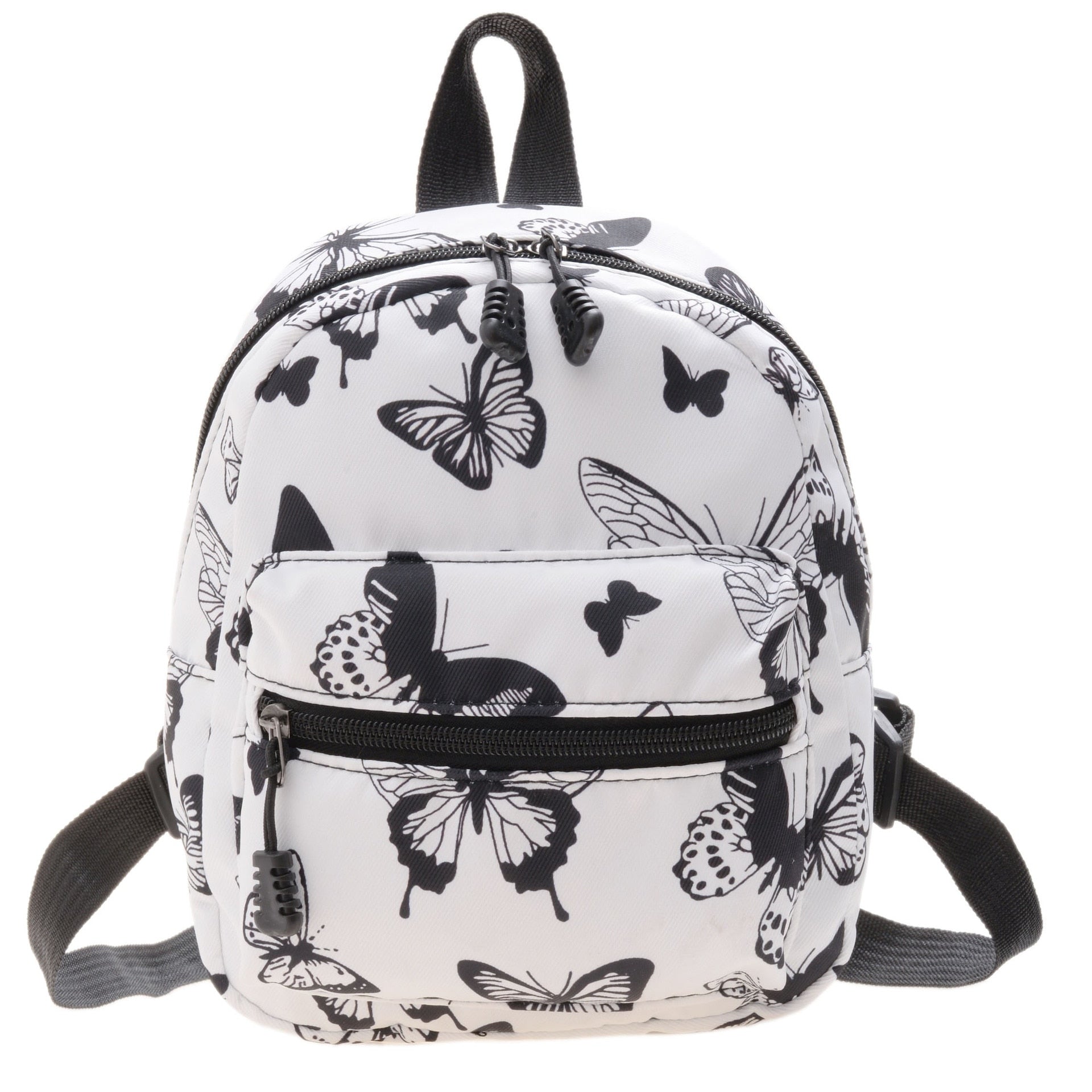 Y2K Aesthetic Mini Backpack Black and White Butterfly – Aesthetics
