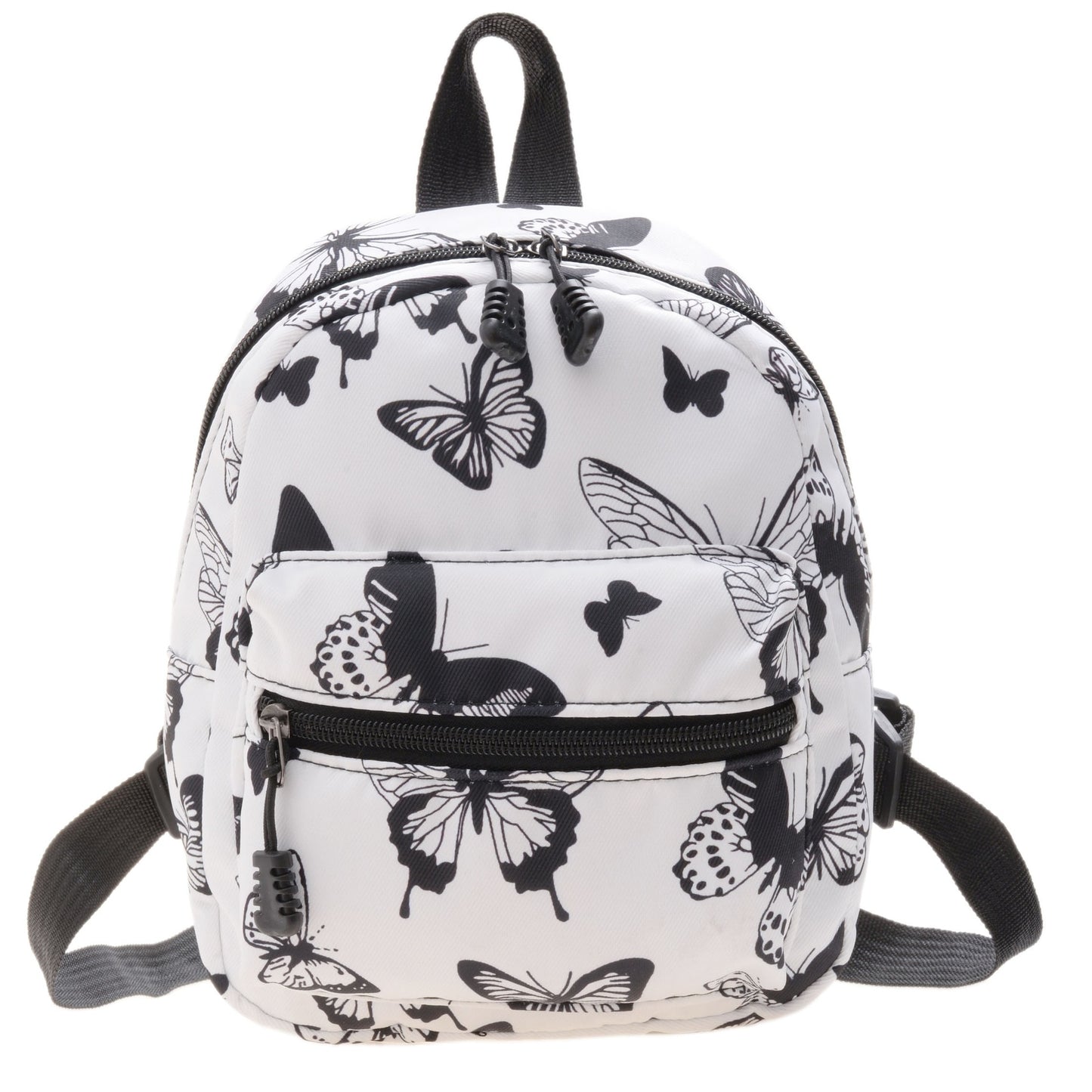 Y2K Mini Backpack Black and White Butterfly