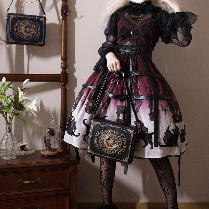 Magic Witchcraft Book Shoulder Bag Gothic