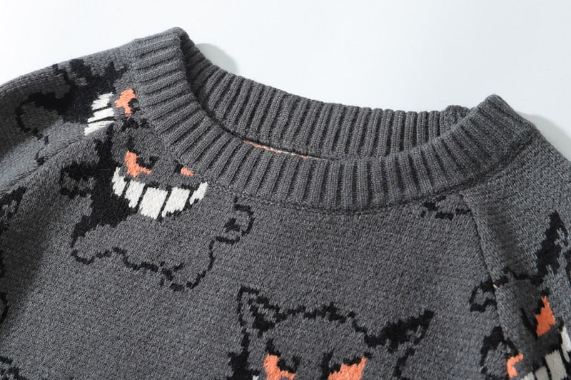 Pokemon Gengar Knitted Sweater
