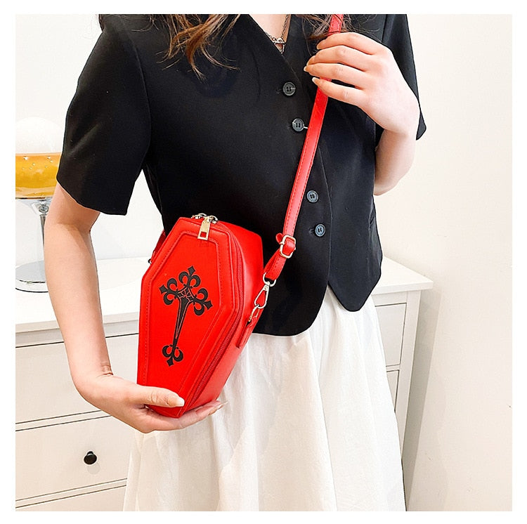 Dark Goth Coffin Shape Purse