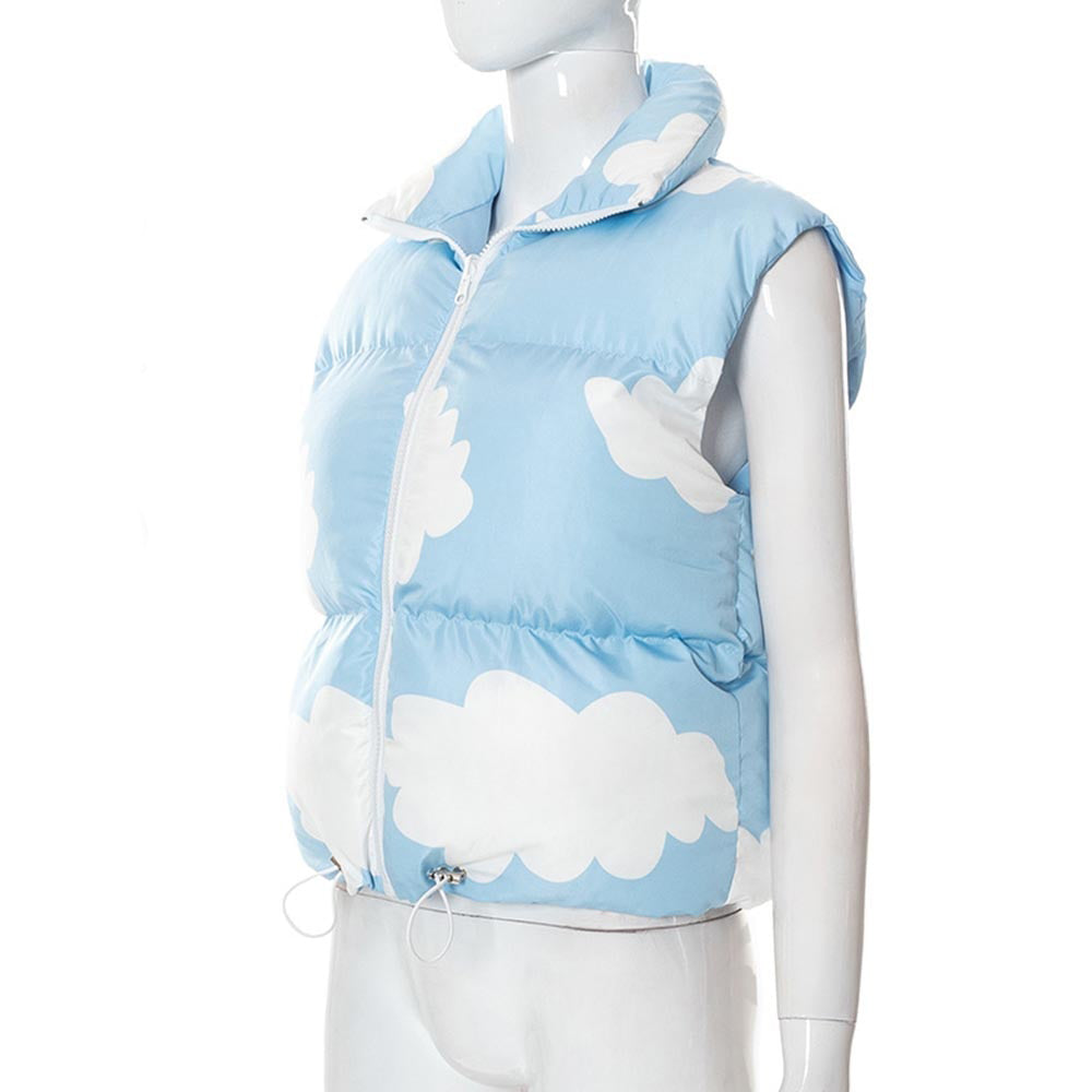 Aesthetic Sky Cloud Puffer Jacket