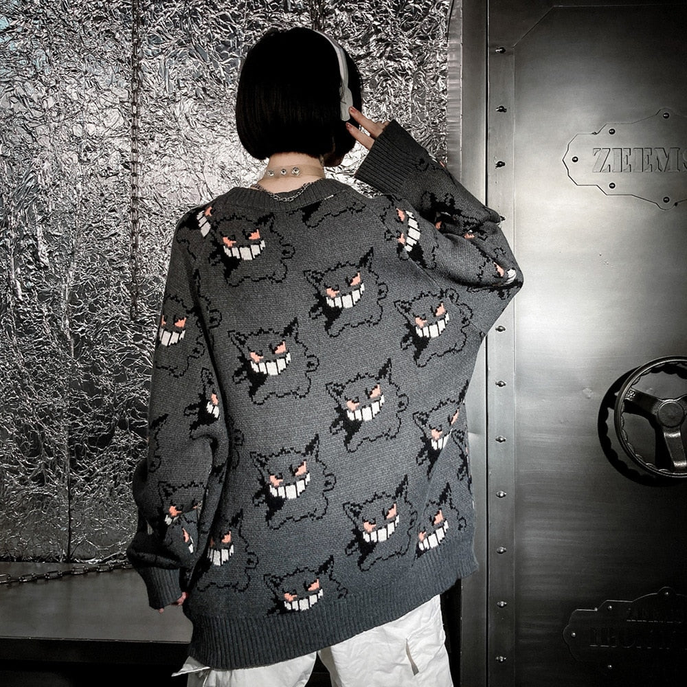 Pokemon Gengar Knitted Sweater
