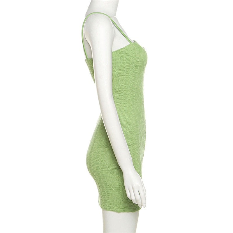 Pretty Bodycon Knitted Mini Dress