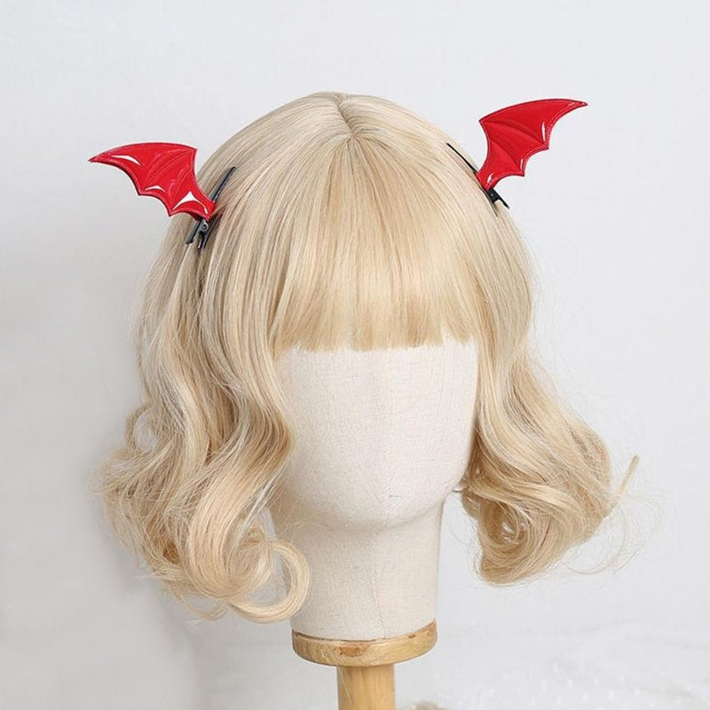 Gothic Bat Wings Hair Clips