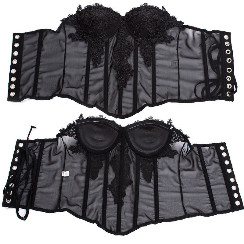 Coquette Fairycore Pink Corset Bustier Top