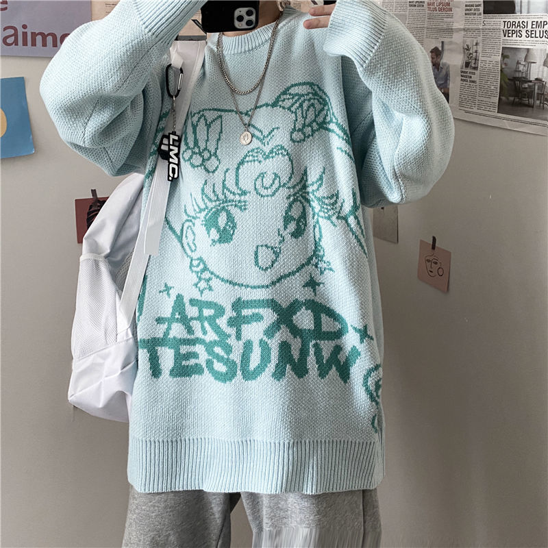 Sailor Moon Anime Pastel Goth Sweater