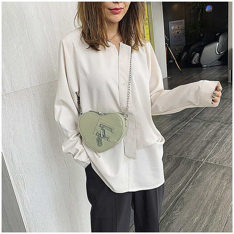 90s Grunge Heart Blade Crossbody Bag