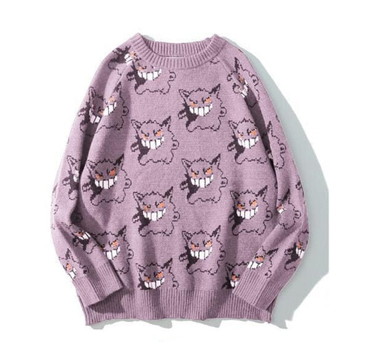 Pokemon Gengar Knitted Sweater