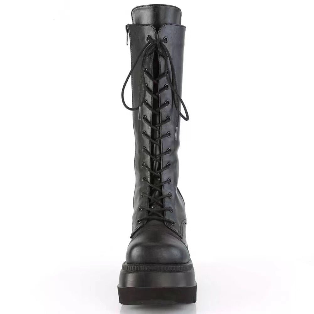 Grunge Platform Combat Boots