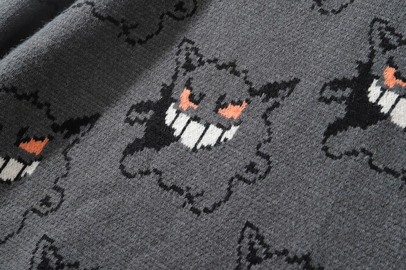 Pokemon Gengar Knitted Sweater