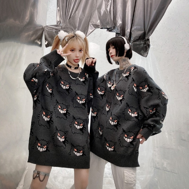 Pokemon Gengar Knitted Sweater