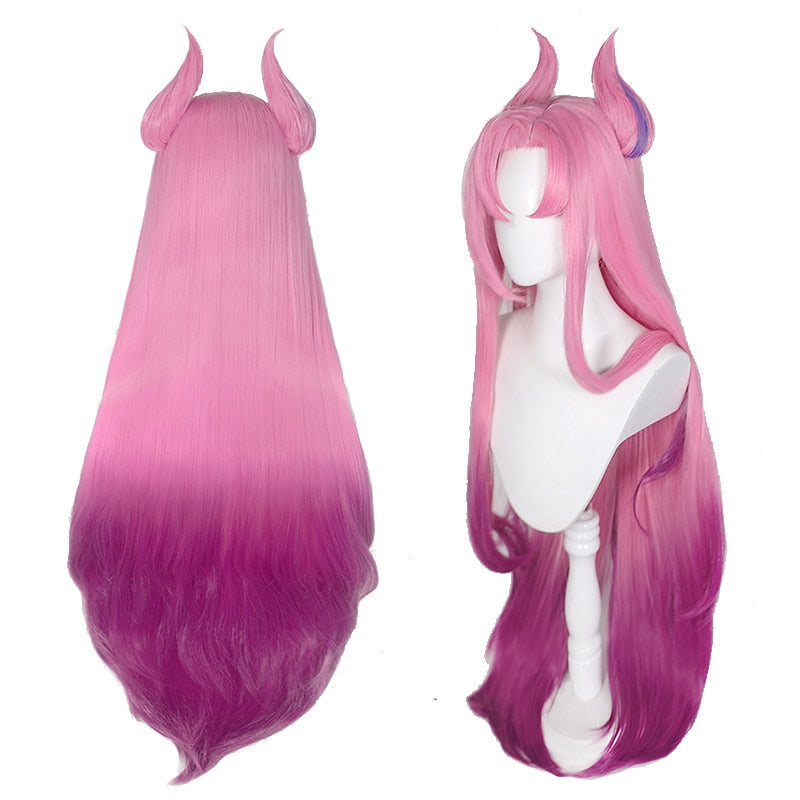 Star Guardian Kaisa Cosplay Pink Hair Wig 100cm