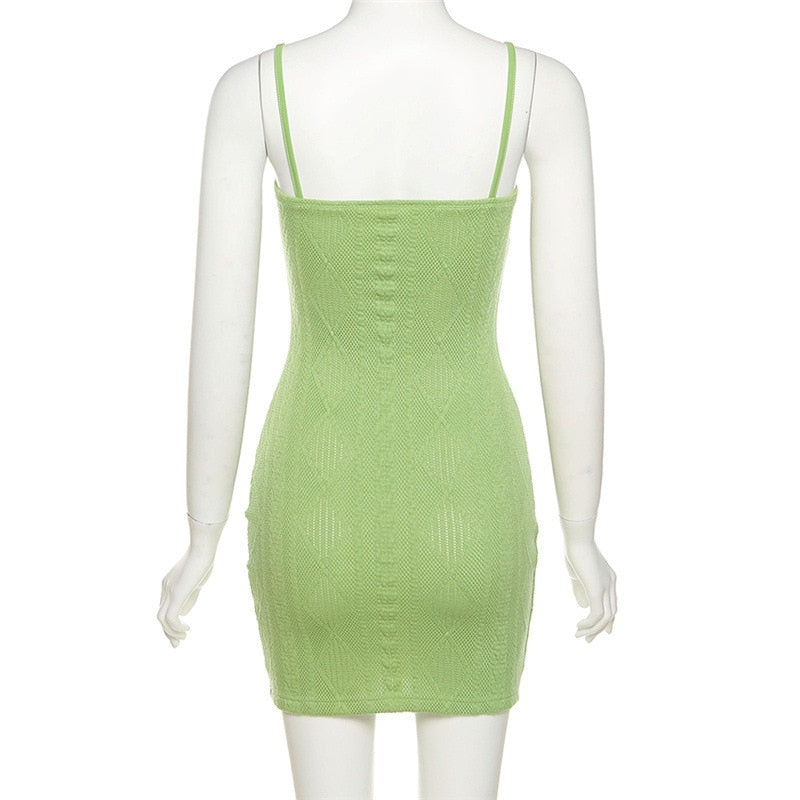 Pretty Bodycon Knitted Mini Dress