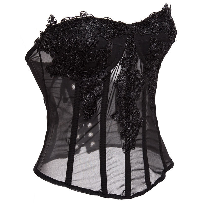 Coquette Fairycore Pink Corset Bustier Top