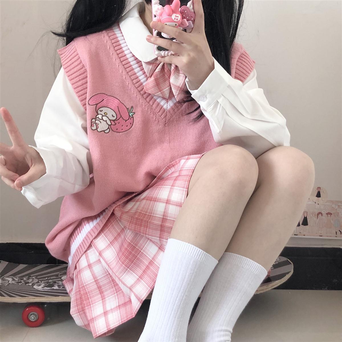 Kawaii Sweater Vest My Melody Pink