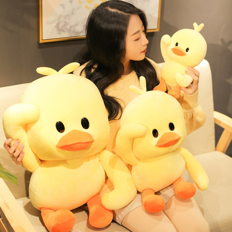Kawaii Meme Duck Plush Cushion