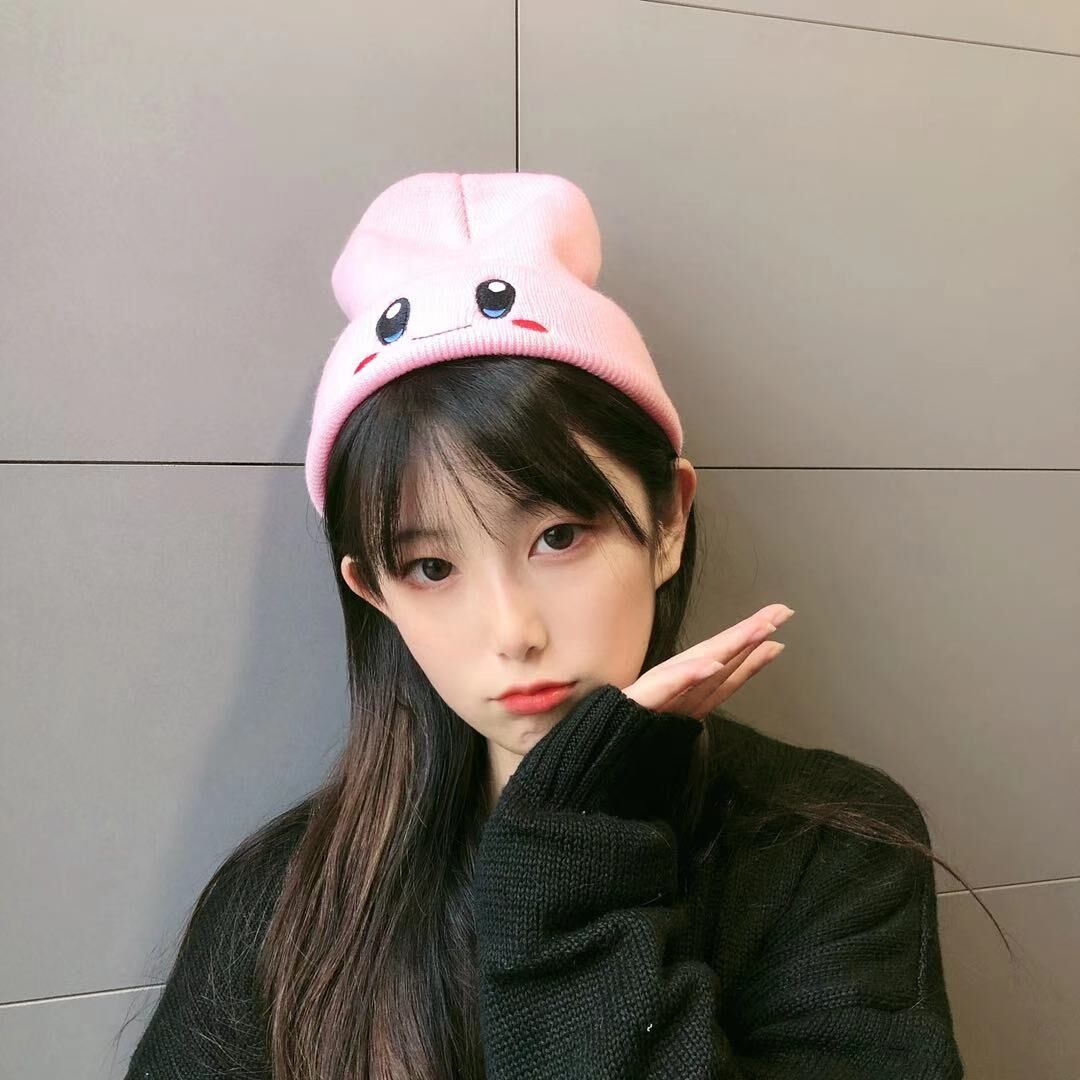 Kirby Kawaii Plush Beanie Hat