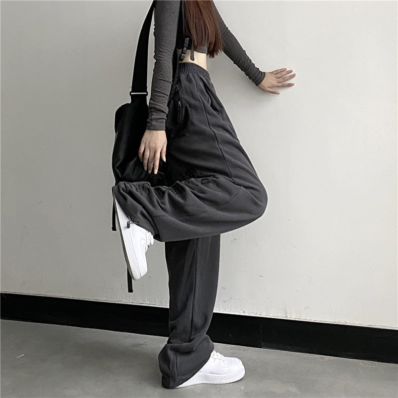 Dark Grunge Wide Leg Sweatpants