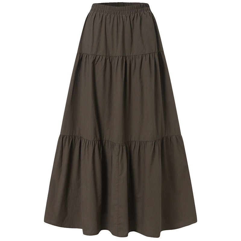 Fairycore Grunge Vintage Long Skirt