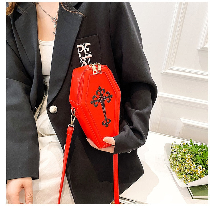 Dark Goth Coffin Shape Purse