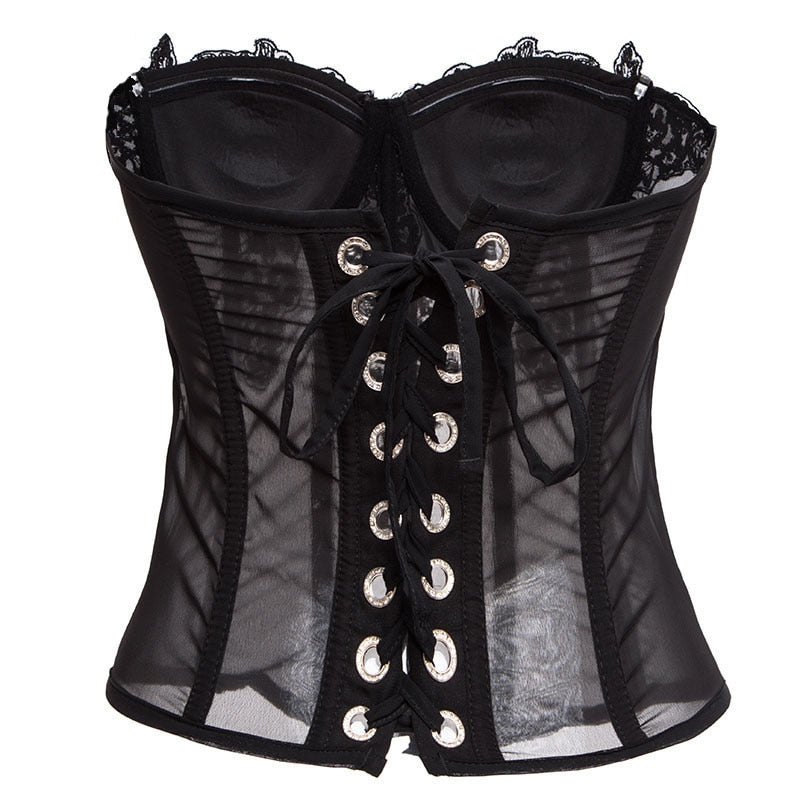 Coquette Fairycore Pink Corset Bustier Top
