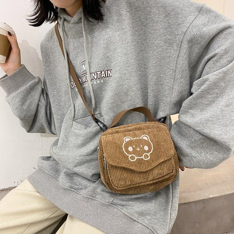 Soft Brown Mocha Kawaii Satchel bag