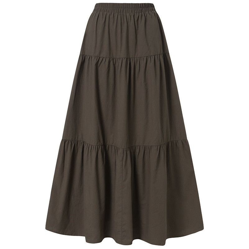 Fairycore Grunge Vintage Long Skirt