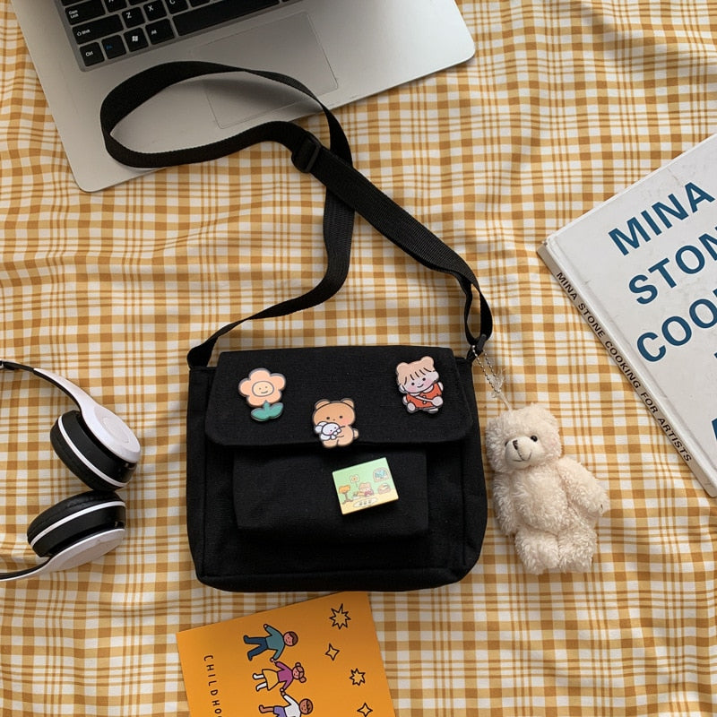 Kawaii Canvas Shoulder Bag