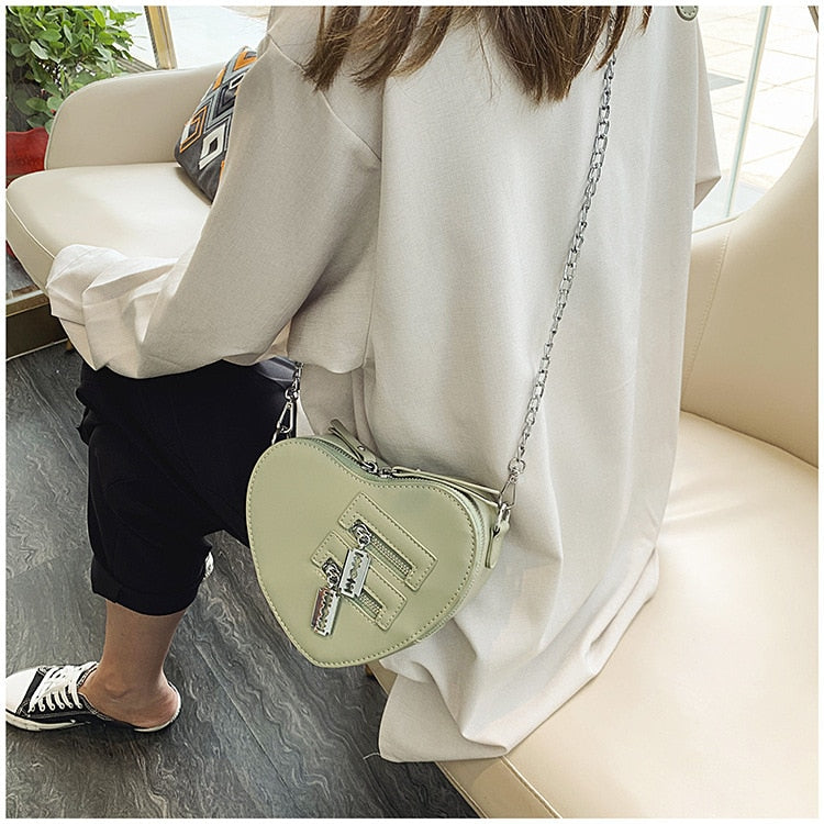90s Grunge Heart Blade Crossbody Bag