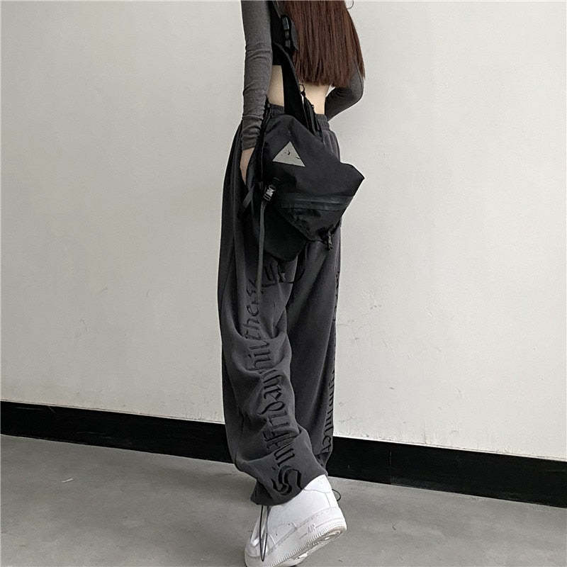 Dark Grunge Wide Leg Sweatpants