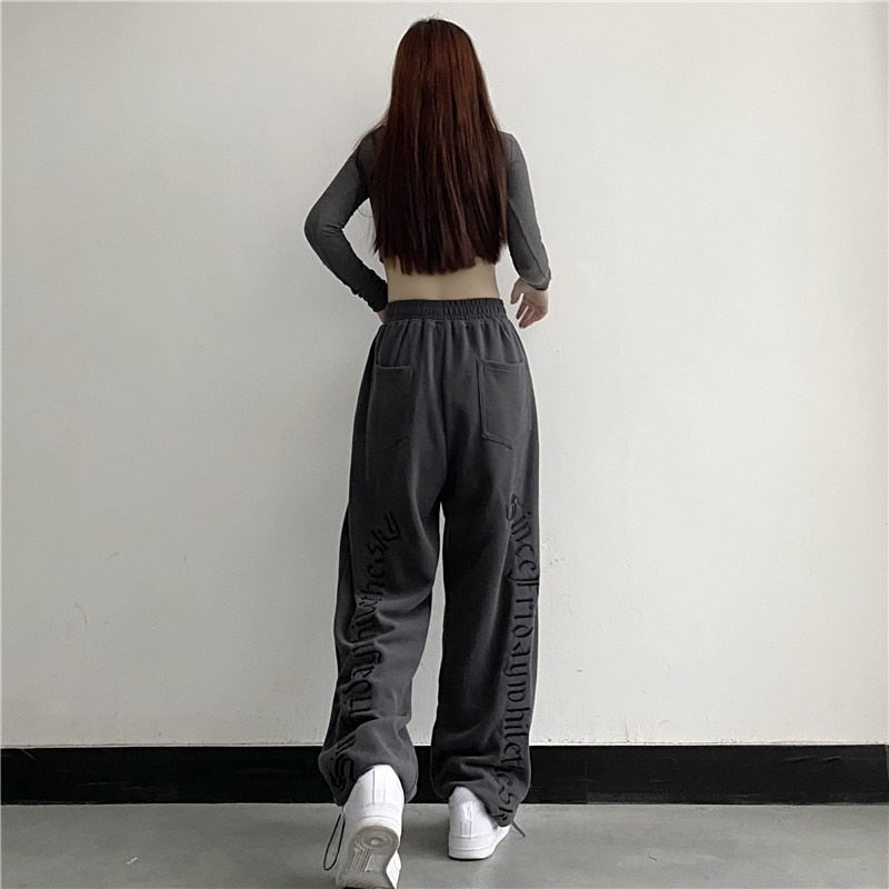 Dark Grunge Wide Leg Sweatpants