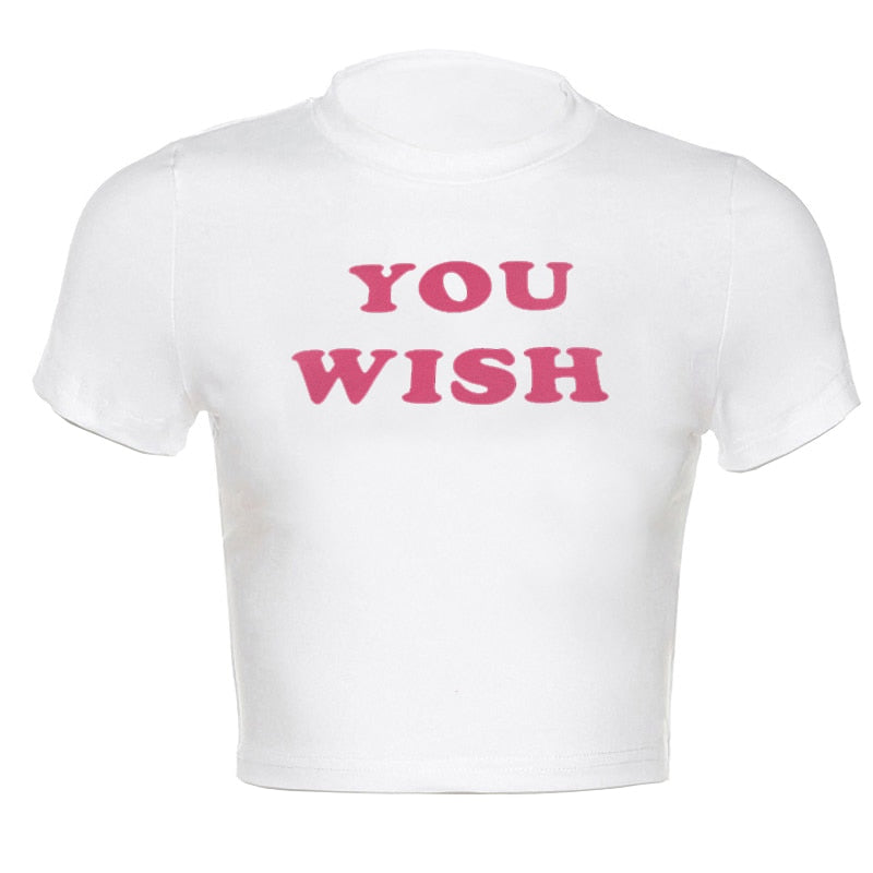 You Wish Y2K Crop Top 2000s