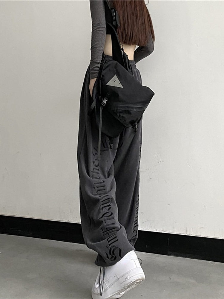 Dark Grunge Wide Leg Sweatpants