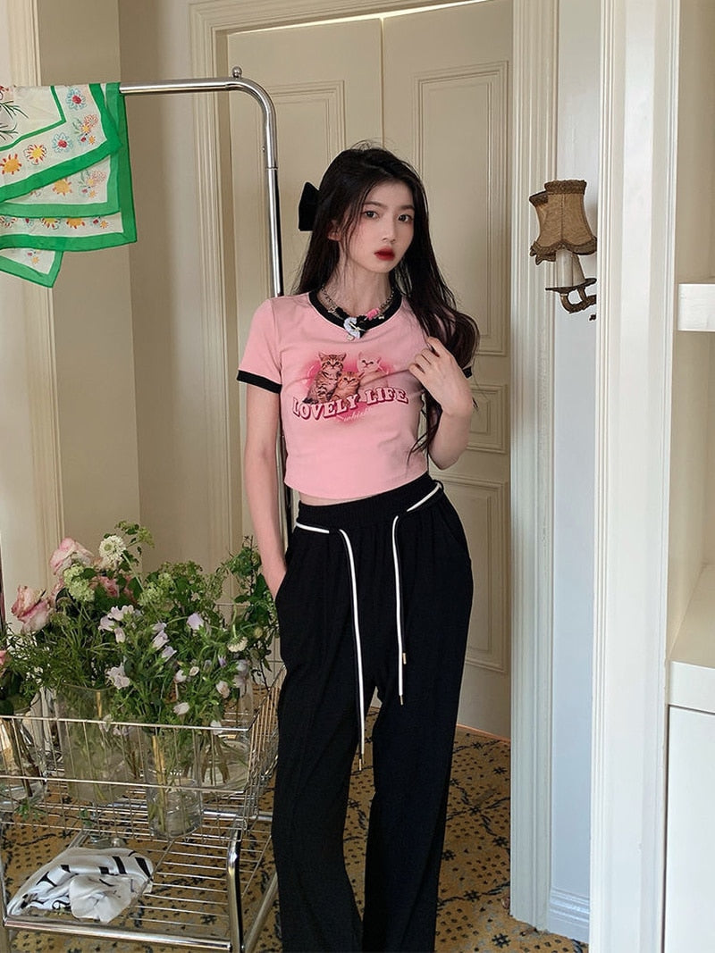 Lovely Life Kitten Crop Top