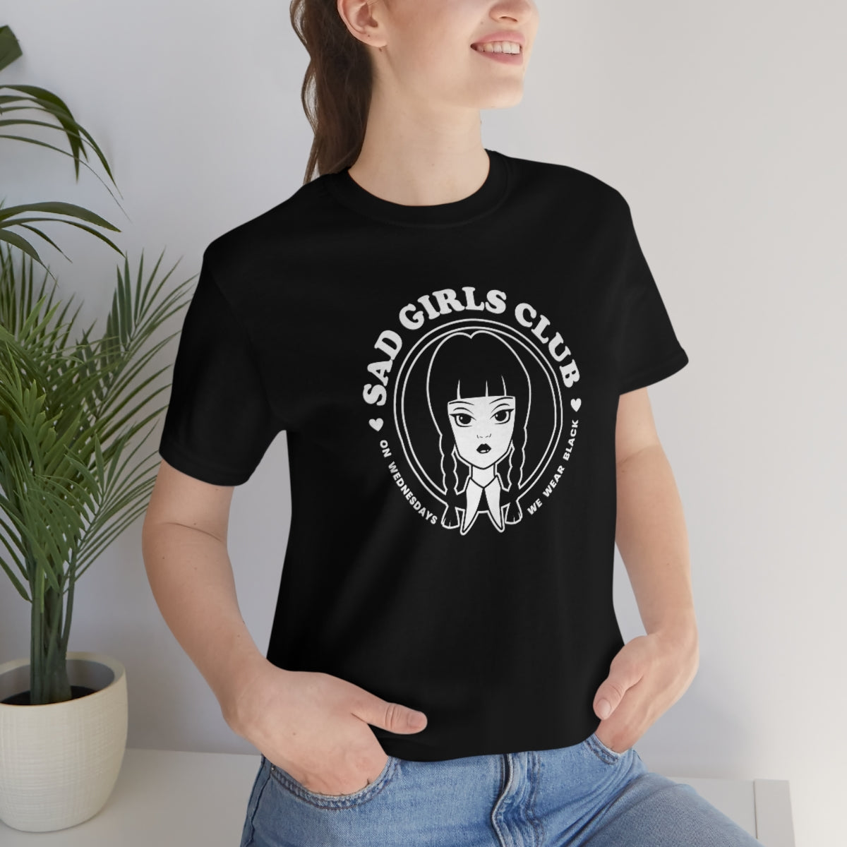 Wednesday Addams Sad Girls Club Soft Tee