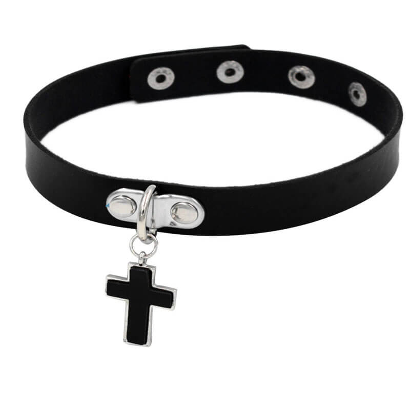 Cross Choker Necklace