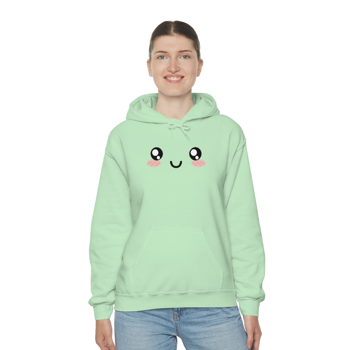 Kawaii Pastel Cutie Face Sweatshirt Hoodie