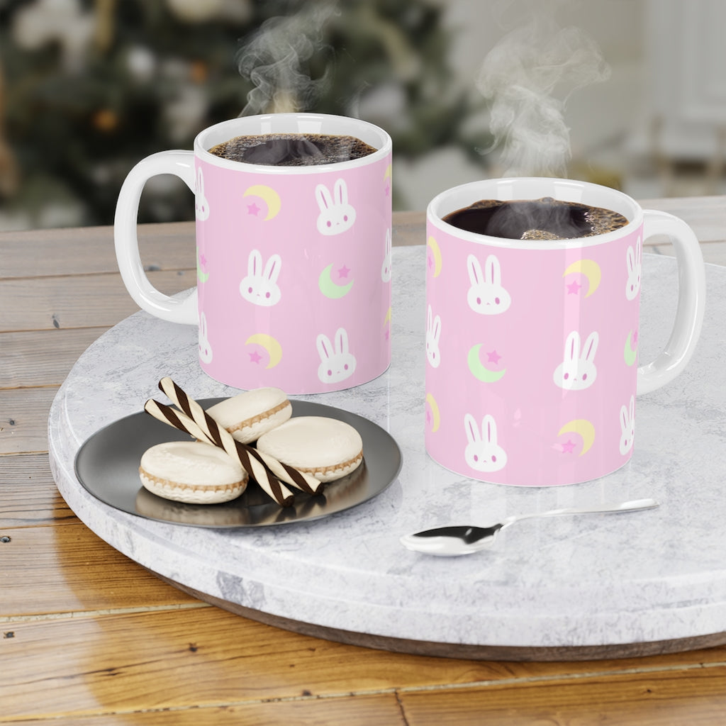 Pink Sailor Moon Bunny Coffee Mug