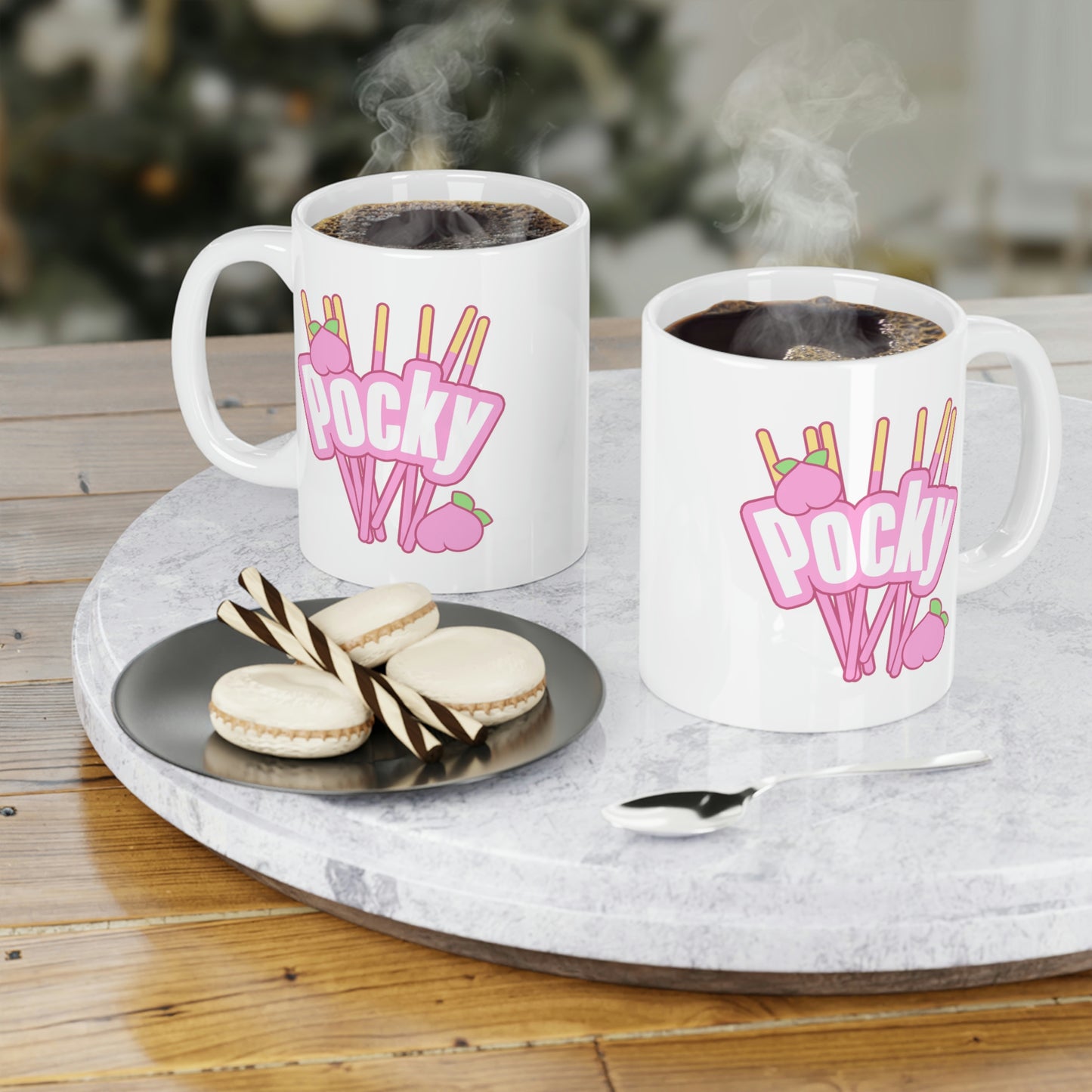 Kawaii Pocky Pink Coffee Mug
