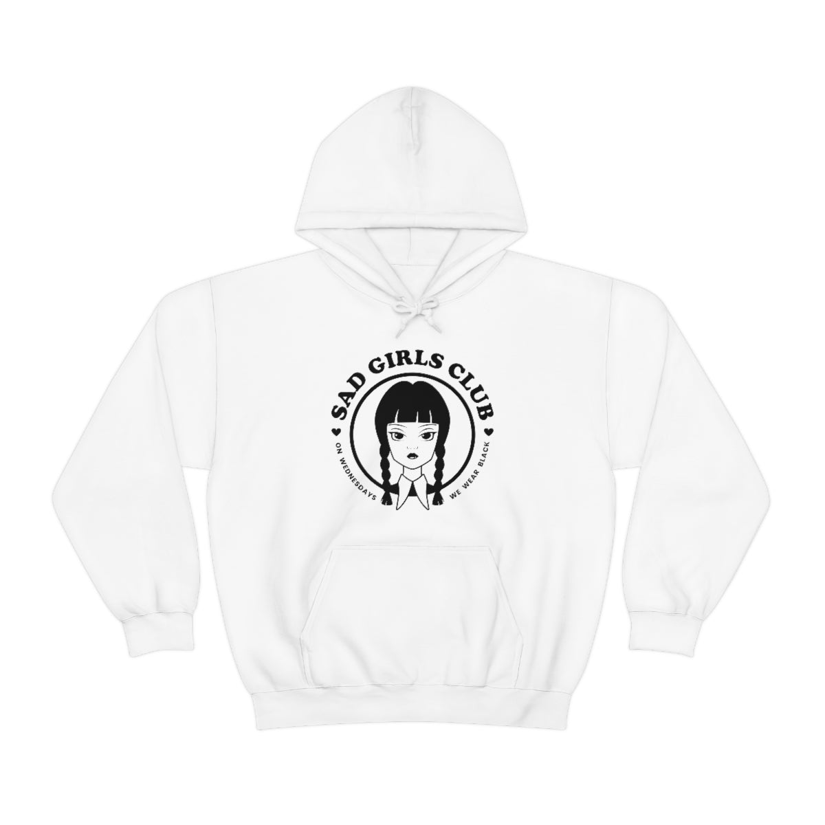 Wednesday Addams Sad Girls Club Hoodie Sweatshirt