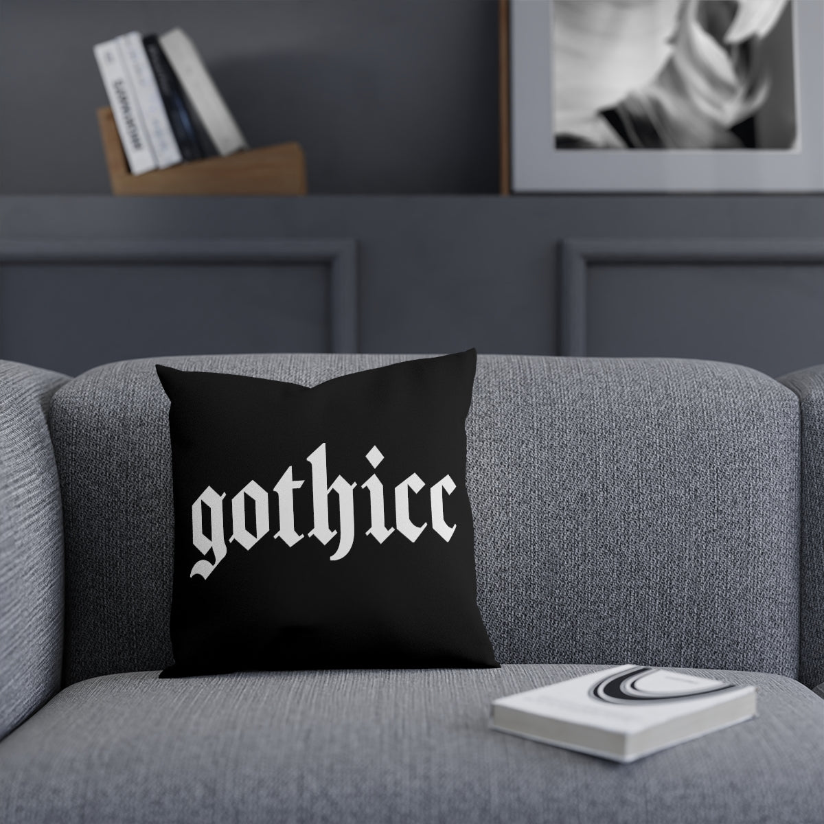 Dark Goth Gothicc Pillow Cushion