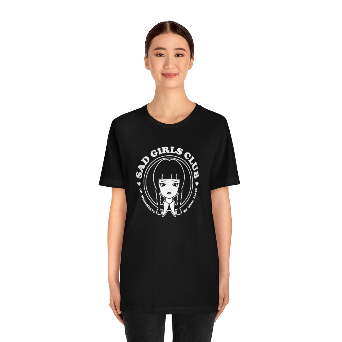 Wednesday Addams Sad Girls Club Soft Tee