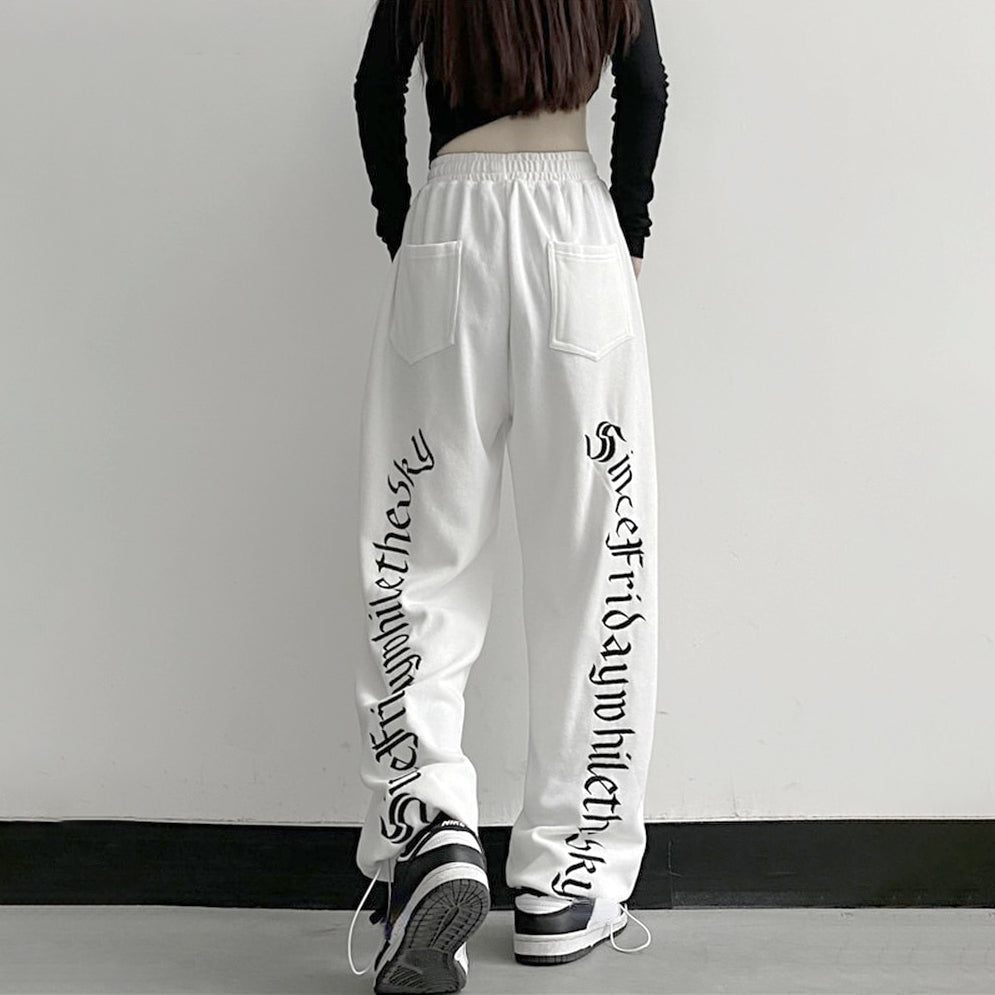 Dark Grunge Wide Leg Sweatpants