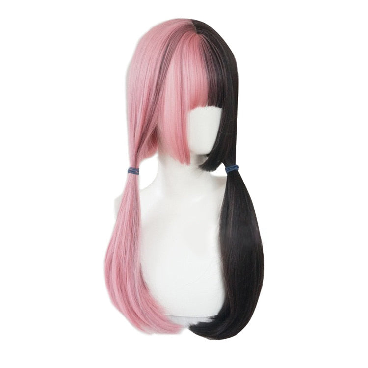 Egirl Split Dye Wig Black Pink