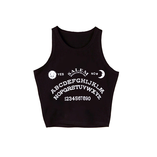 Wednesday Addams Outfit Crop Top Salem Ouija Board