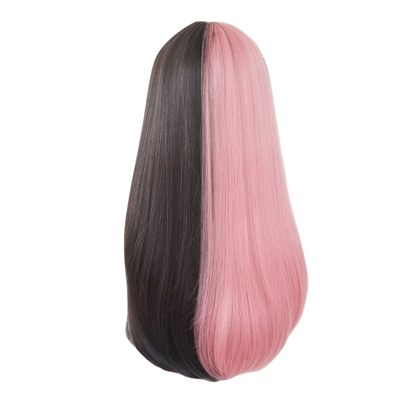 Egirl Split Dye Wig Black Pink