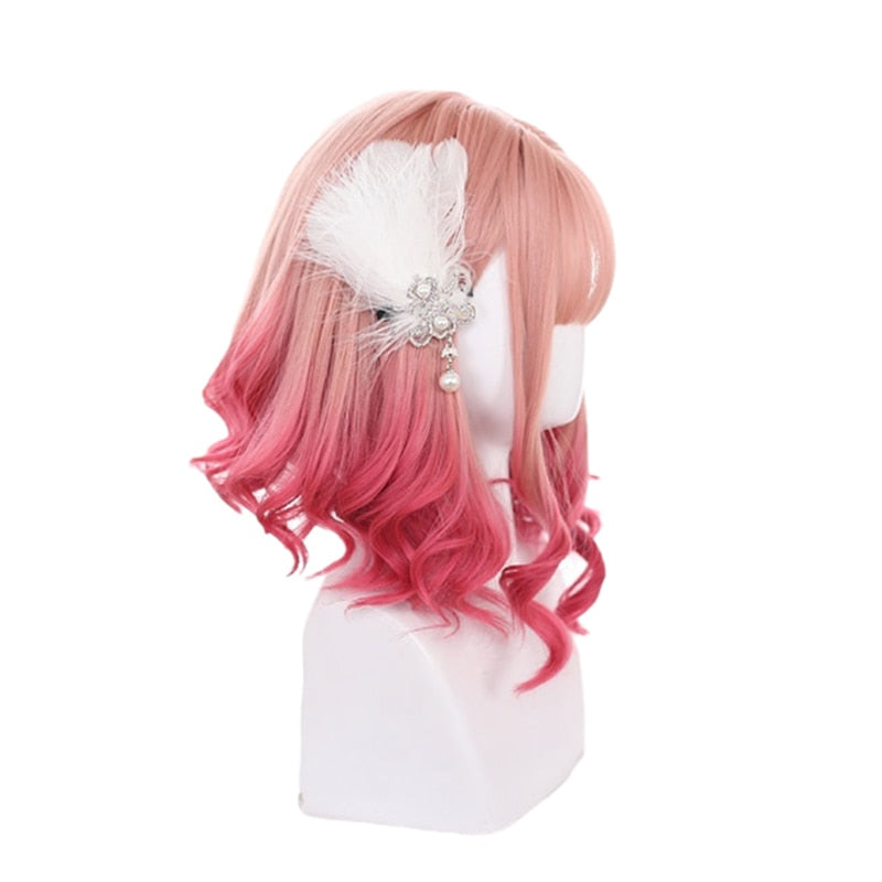 Pink Gradient Cosplay Wig